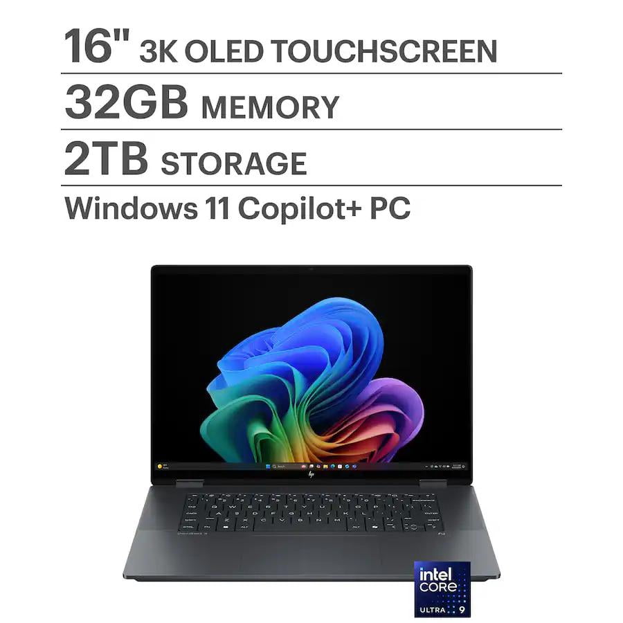 HP OmniBook X Flip 16-as0043dx Ultra 9 288V 32GB 2TB SSD 16" OLED Touch 2-em-1